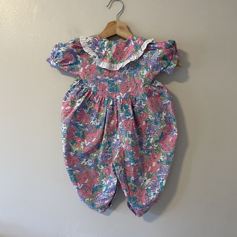 Vintage Lord And Taylor Small Creations Baby One Piece Floral